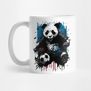 Panda Bear Sports Player Soccer Futball Football - Graphiti Art Graphic Trendy Holiday Gift Mug